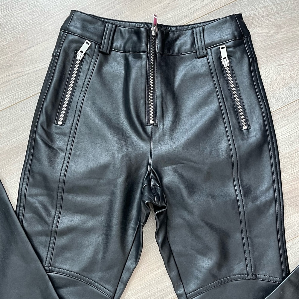 Topshop Faux Leather Pleather Pants